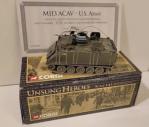 Corgi Unsung Heros M113 ACAV Ejército de Estados Unidos Vietnam 1/43 Diecast #51101 - Imagen 1 de 13