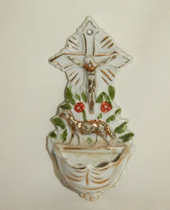 Weihwasserbecken um 1900 " Lamm Gottes " - Picture 1 of 5