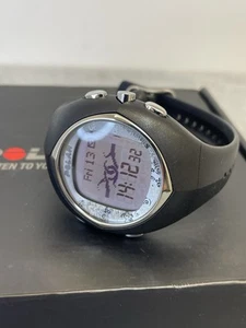 Polar F6 Fitness Watch - Black - Heart Rate Monitor with Chest Band & Manual - Picture 1 of 9