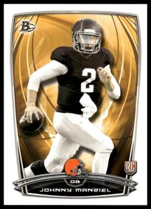 2014 Bowman #9 Johnny Manziel RC Rookies Cleveland Browns NM+ - Picture 1 of 2