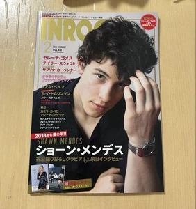 Inrock Magazine Feb 2018 Sean Mendes Cover Selena Gomez Poster Excellent - Picture 1 of 3