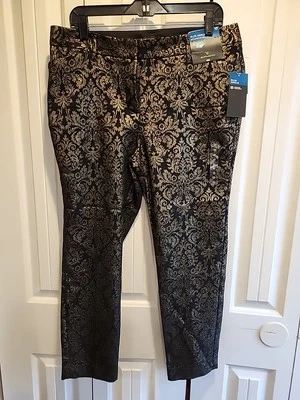 Worthington Tobillo Delgado Diseño Negro y Dorado Talla 10 Nuevo Con Etiquetas Foto 1 de 3