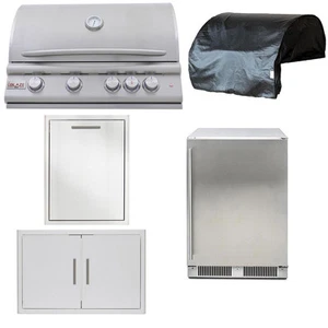 Blaze LTE+ Marine Grade 5-Piece 32-Inch Natural Gas Outdoor Kitchen Package - Picture 1 of 6
