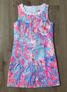 Lilly Pulitzer NWT Girls Size 10 Mini Mila Shift Dress Light Pascha Pink - Picture 1 of 9