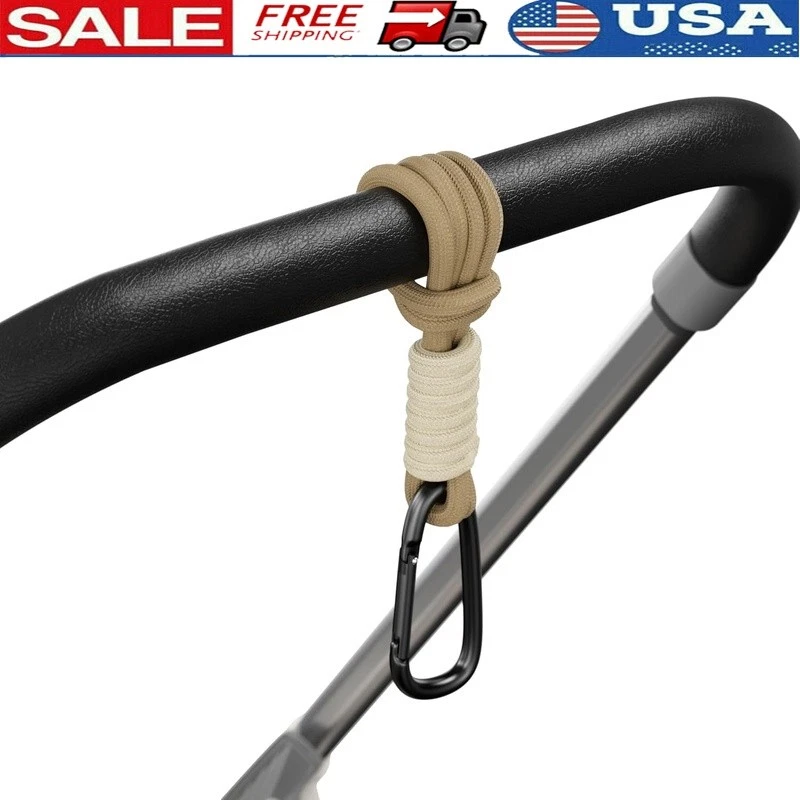 Ganchos para cochecito de bebé clips resistente universal colgador bolsa de pañales accesorios nuevo Foto 1 de 4