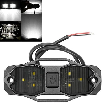 LED Dome Light Dome Light Roll Bar Mount SUV Van Camper Excavator For Jeep Wagon - Image 1 of 4