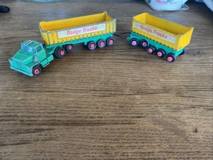 Matchbox King Size K-16 Dodge Tractor Unit and Twin Tippers #331 - Picture 1 of 15