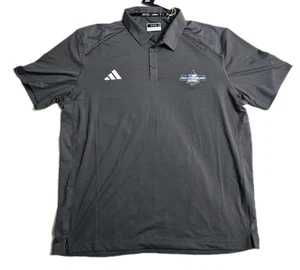 Adidas AEROREADY Polo Shirt XL NWT Navy NBC All-American Bowl Gray Golf Training - Picture 1 of 5