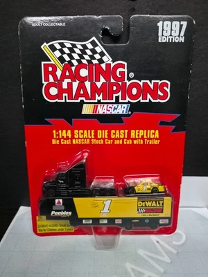 1:144 #1 HERMIE SADLER DEWALT HERRAMIENTA CARRERAS CAMPEONES TRANSPORTADOR TRANSPORTADOR Y COCHE '97 Foto 1 de 4
