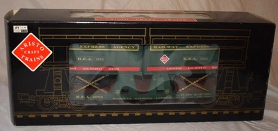 Aristocraft No. 46501 REA Piggyback Flat Car with Trailers NEW in Box - G Scale - Image 1 of 4