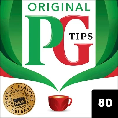 PG Tips Tee 80 Teebeutel Schwarztee 32g PG Tips Tea Bags - Bild 1 von 2