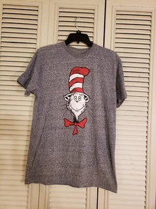 NWT Dr. Seuss, The Cat in the Hat Classic Gray T-Shirt Adult Size Medium - Picture 1 of 4