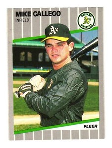1989 Fleer #8 Mike Gallego Oakland Athletics