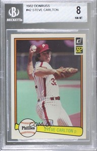 1982 Donruss Steve Carlton #42 BGS 8 HOF