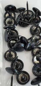 Black Upholstery Nails 7/16" Dia x 1/2" L Upholstery Tacks U Pick - Picture 1 of 5