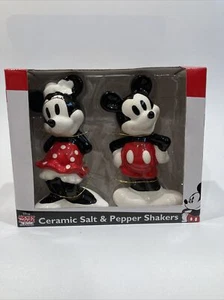 Juego de agitadores de sal y pimienta de cerámica Disney Mickey Minnie & Friends ¡nuevo en caja! - Imagen 1 de 4