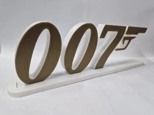 James Bond 007 - Escritura 3D Tienda Exhibición Colección Cartel Coleccionistas Exhibición - Imagen 1 de 4