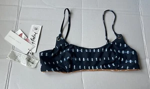 RIP CURL Surf Shack Revo Crop Bikini Top REVERSIBLE Honey Size Medium NWT - Picture 1 of 8