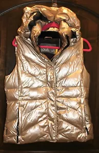 Gilet imbottito con cappuccio Lole donna L full zip foderato piumino d'anatra impermeabile 2 tasche - Foto 1 di 9