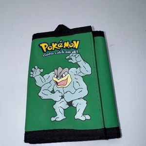 POKEMON TRI-FOLD WALLET "POKEMON" GOTTA CATCH 'EM ALL! GREEN VINTAGE - Picture 1 of 9