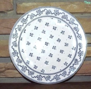 Plato de cena Laura Ashley Johnson Brothers Inglaterra pequeña flor piedra de hierro - Imagen 1 de 4