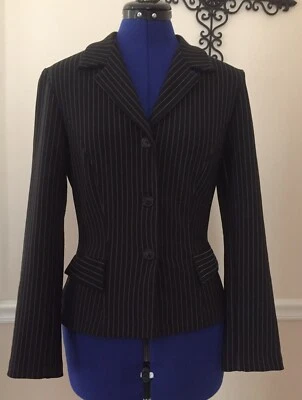 E.C.E.G. Jacket Blazer Black Stripe Size S - Изображение 1 из 3