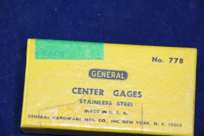 L42 - General Hardware - Center Gages - Stainless Steel - [No. 778] - Image 1 of 3