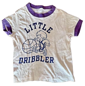 Camiseta Little Dribbler Ringer para niños talla 5-7 - Imagen 1 de 5