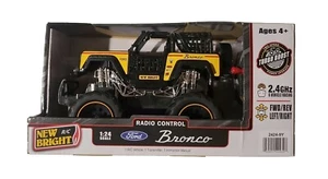 New Bright (1:24) Ford Bronco Battery Remote Control Yellow Truck, 2424-9Y 🆕 - Picture 1 of 9