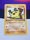 Mankey 1st Edition Regular Common Vintage Pokemon Card Rocket Set   Light Play