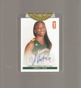 jewell loyd 2015 wnba rookie autograph,notre dame,niles west,2x champ,roy,aces - Bild 1 von 1