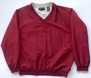 Wedge Golf Performance Red Pullover Shirt Men’s Medium  100% Polyester - Picture 1 of 4