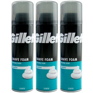 Gillette Rasierschaum SENSITIVE 3 x 200ml schützt vor Hautreizungen & brennen - Bild 1 von 1