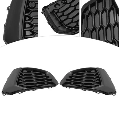 Fit for 2022-2024 Audi A3 S3 Left & Right Bright Black Fog Light Covers Trim - Image 1 of 4