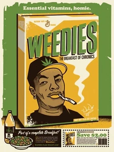 Weedies by Ivan Minsloff 18x24 Screenprint Signed 11/50 Gallery1988 2013 - Picture 1 of 3