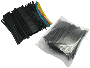 Schrumpfschlauch Sortiment schwarz bunt 100 tlg. 110 tlg. Schrumpfschlauch - Imagen 1 de 3