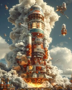 Whimsical Worlds: Bizarre and Eccentric 8x10 Art Prints to Amaze 68430972 - Picture 1 of 1