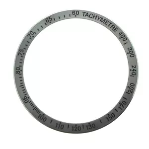 Genuine FORTIS bezel, steel, brushed with tachymetry for B-42 Cosmonauts 630.10. - Picture 1 of 1