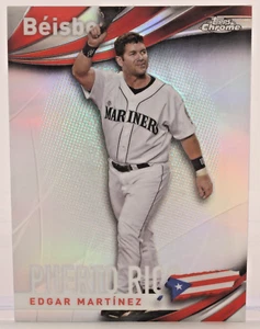 2021 Topps Chrome Baseball Edgar Martinez #B-8 Seattle Mariners Puerto Rico - Picture 1 of 2