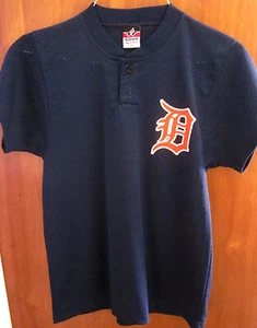 DETROIT TIGERS youth large mesh vtg baseball jersey Olde English logo #5 - Picture 1 of 2