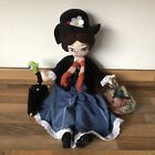 Official Disney Store Mary Poppins Soft Plush Doll Toy Parrot Umbrella Bag 20"