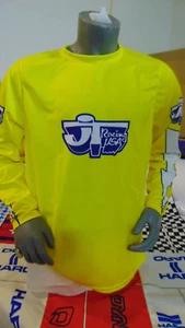 JT OLD SCHOOL BIKE JERSEY CLASSIC BMX JERSEY RACE BIKE SHIRT BMX VINTAGE M YELLO - Picture 1 of 5