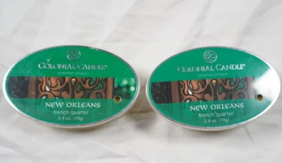 Lote Vela Colonial NUEVA ORLEANS CUARTO FRANCÉS Broches a fuego lento Fragancia Cera Derretida Foto 1 de 2