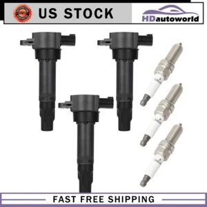 3x Ignition Coil & Iridium Spark Plug For 2011-2015 Smart Fortwo 1.0L L3 - Picture 1 of 11