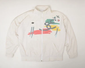 Adidas Stefan Edberg vintage tracktop jacket WHITE XL - Picture 1 of 7