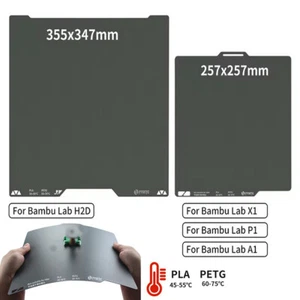 Plaque de construction 355*347mm 257*257mm pour imprimante 3D Bambu Lab H2D X1 P1 A1 - Photo 1/18