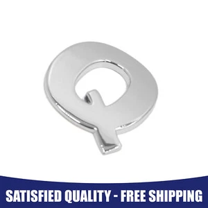 Silver Tone Metal Q Letter Shaped Car Exterior Emblem 3D Sticker Decor Item of 1 - Picture 1 of 6
