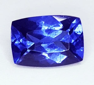Tanzanita azul natural certificado 8,82 quilates piedras preciosas sueltas cojín forma tanzanita - Imagen 1 de 10