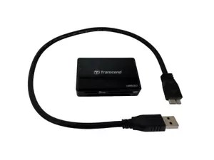 Transcend USB 3.0 Multi-Card Reader SD/SDHC/SDXC/MS/CF Cards (TS-RDF8K) - Picture 1 of 3