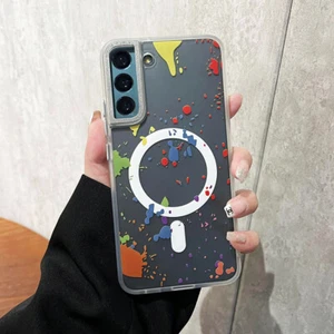 Case Cover For Samsung Galaxy S24 23 Ultra 22Plus Magnetic Plating Clear - Picture 1 of 15